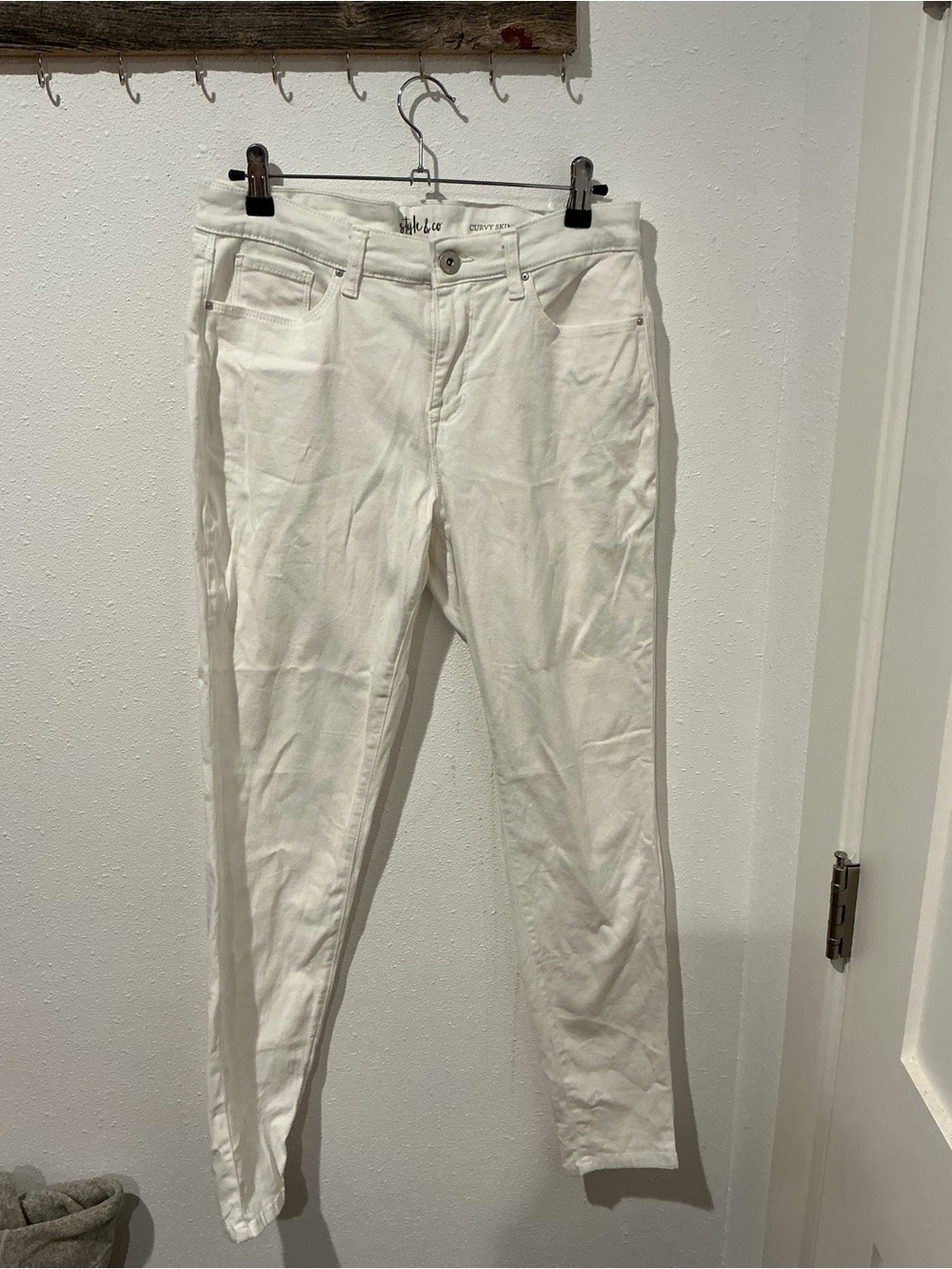 Style & Co. White Skinny Jeans